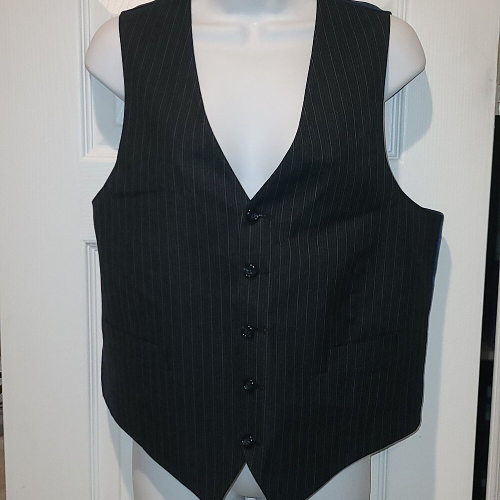 Vintage Blue and Black Vest